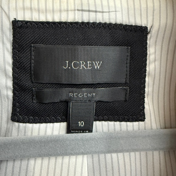 J. Crew Regent Black Women's Wool Blazer Jacket Size 10 - Picture 9 of 9